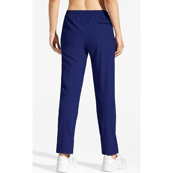 MOCOLY Women's Cargo Hiking Pants Elastic Waist Quick Dry Medium - Picture 2 of 4